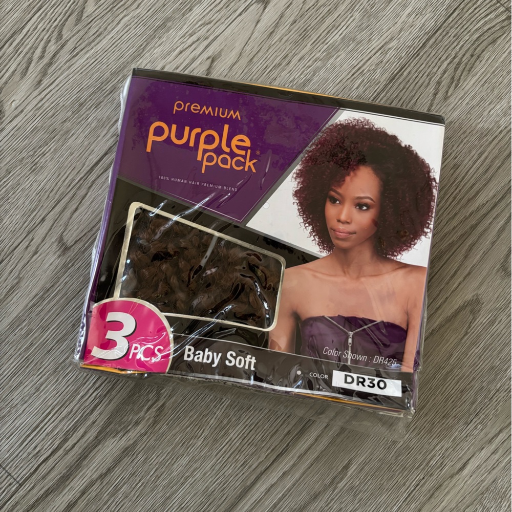 100% Human Hair Baby Soft  Curly Extensions - Ombré Brown